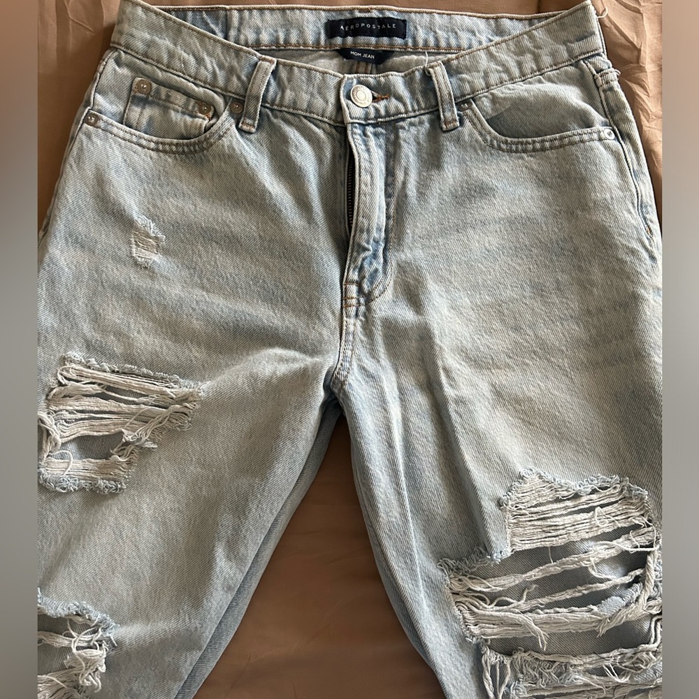 Aeropostal mom jeans🩵🤍